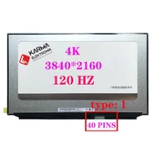 17.3 inç 40Pin Slim IPS (3840*2160) Full Hd 4K Lcd Ekran, Panel B173ZAN06.1 120Hz (Vidasız) / Ver.1 Sağ Soket - 1