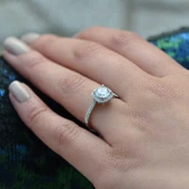 14k Altın Rhythm Tektaş Yüzük thumbnail 1