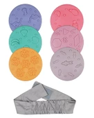 Teplay Dokunsal Taktil Diskler Kavram Oyunu 13 Parça thumbnail 3