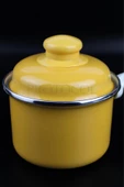 Protocol London Emaye Süt Isıtma Rafadan Yumurta Haşlama Sos Hazırlama Tavası 12 cm 800 ml - Sarı - 2