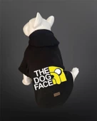 Kedi & Köpek Kıyafeti Sweatshirt - The Dog Face Baskılı Siyah Sweatshirt - 1