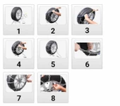 Mefatech 225/75x16 kar patinaj zinciri 4X4 Jeep ve Minibüslere Uyumlu No:1200 - 2
