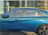 Hyundai Elantra Cam Çıtası Çerçevesi 12 parça Kromu Nikelajı 2021 sonrası thumbnail 1