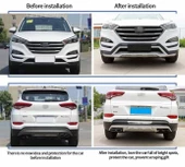 Hyundai tucson ön arka tampon koruması difüzör 2015-2018 arası (makyajsız kasa) - 8