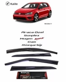 Vw Golf 7 Mugen Cam Rüzgarlığı 2013-2020 arası 4'lü Sunplex - 1
