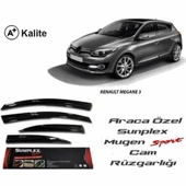 Renault Megane 3 Mugen Cam Rüzgarlığı 2009-2016 arası 4'lü Sunplex thumbnail 1