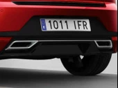 Seat Leon amg çift çıkış görünümlü difüzör 2021 sonrası modeller - 2