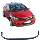 Opel Astra H uyumlu ön tampon altı lip 2 parça pianoblack 2004+ - 1