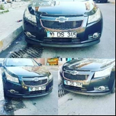 Opel Astra H uyumlu ön tampon altı lip 2 parça pianoblack 2004+ - 2
