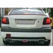 Kia Rio sedan uyumlu arka tampon altı difüzör Siyah 2005-2011 arası - 1