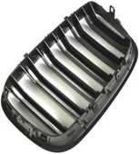 Bmw X5 E70 çift şeritli ön panjur ızgara 2006-2013 arası parlak siyah - 6