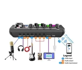 Stüdyo Ses Mikseri USB/MP3 XLR Mikrofon Bağlantısı New - 2