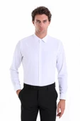 Dormen Classics Kolay Ütülenebilir Slim Fit Dar Kesim Klasik Yaka Cepsiz Erkek Gömlek - 1