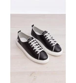 MAMMAMİA D22YA-35 ESNEK HAFİF BAĞCIKLI DERİ KADIN AYAKKABI thumbnail 2