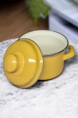 Nishev Emaye Mini Derin Tencere Seti 12 cm 900 ml - 3 Renk Alana 1 Renk Bedava - 3