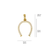 14 Ayar Nal Altın Kolye Ucu 0,95 gr - 2