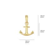 14 Ayar Çapa Altın Kolye Ucu 0,49 gr - 2