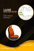 Luxe Deri Modüler Koltuk Kılıfı Takımı Turuncu - 4