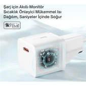 Baseus Gan5 Ultra Hızlı 20W Type C Şarj Başlığı, Ultra Küçük, Akım ve Isı Korumalı, Yanma Önleyici Adaptör - 4
