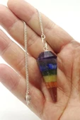 7 Çakra Taşlı Reiki Sarkacı Pandül 440 - 1