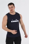 Diadora Therm Erkek Koyu Lacivert Kolsuz T-shirt - 1ATL01-Koyu Lacivert - 2