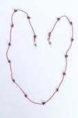 Doğal Lal - Garnet Taşlı Gözlük İpi 129-4 - 3