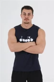 Diadora Therm Erkek Koyu Lacivert Kolsuz T-shirt - 1ATL01-Koyu Lacivert - 3