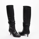 Kadın Kısa Topuklu Sivri Burunlu Körüklü Çizme thumbnail 10