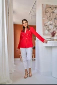 Düğme Detaylı Ceket - 3