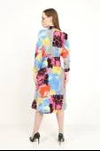 Renkli Gömlek Elbise - 3