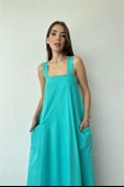 Askılı Cepli Elbise - 2