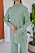 Yarım Boğazlı Fitilli Triko Takım thumbnail 4