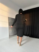 Düğmeli Hırka ve Etek Takım - 4