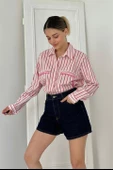 Çizgili Taşlı Gömlek - 2