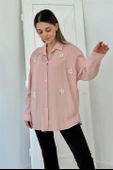6 Parça Çiçek Desen Taşlı Gömlek thumbnail 2