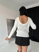 Boncuklu Triko Kazak - 1