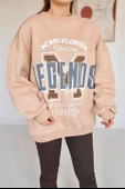 Yazı Baskılı Sweatshirt - 1