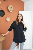 Kapüşonlu Garni Detay Sweatshirt - 3