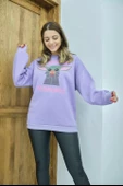 Baskı Detaylı Oversize Sweat - 2