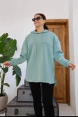 Kapüşonlu Garni Detay Sweatshirt - 2