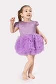 Bebek Kız Çocuk Doğum Günü Parti Düğün Elbise Tüllü Tütü Astarlı Çocuk Giyim Bebek Giyim Kız Bebek - 6