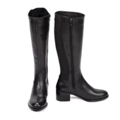 TwoEgoist Kadın Hakiki Deri Geniş Konçlu Çizme thumbnail 5