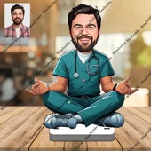 Bay Doktor 3D Ahşap Biblo,Sevgiliye Hediye,Doğum Günü Hediyesi thumbnail 1