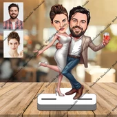 Sevgili Eş 3D Ahşap Biblo,Sevgiliye Hediye,Doğum Günü Hediyesi thumbnail 1