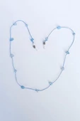 Doğal Akuamarin Taşlı Gözlük İpi 129-2 - 3