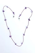 Doğal Ametist Taşlı Gözlük İpi 129-3 - 3