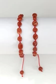 Doğal Kırmızı Jasper Bileklik Makrome Ayarlı 668-3 - 2