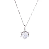 7 mm Zirkon Taşlı Lotus-Çiçek Model 925 Ayar Gümüş Üçlü Kadın Takı Seti - 3