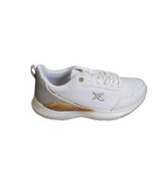 KİNETİX Kadın Gri Beyaz Sneaker Fileli Spor Yürüyüş Ayakkabısı - 5