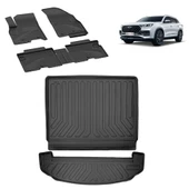 Chery Tiggo 8 Pro 2020+ 4.5D Sahler Paspas ve Rizline 3D Bagaj Havuzu Siyah thumbnail 1